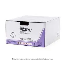 Ethicon Johnson - NW2403P - Vicryl Sutures USP 5-0, 1/2 Circle Round Body - NW2403