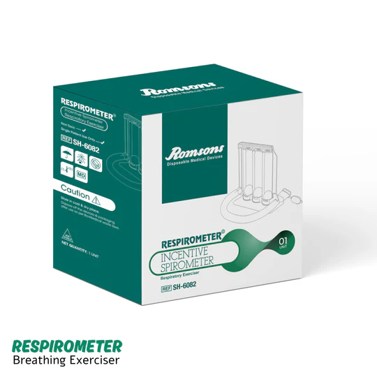 Romsons Respirometer - Incentive Spirometer Deep Breathing Lung Exerciser