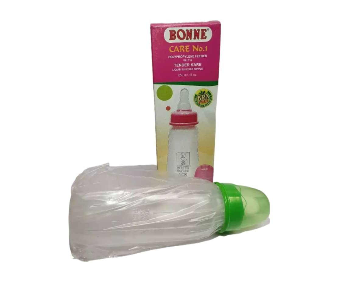 Bonne Care No.1 Polypropylene Feeder With Tender Kare Liquid Silicone Nipple