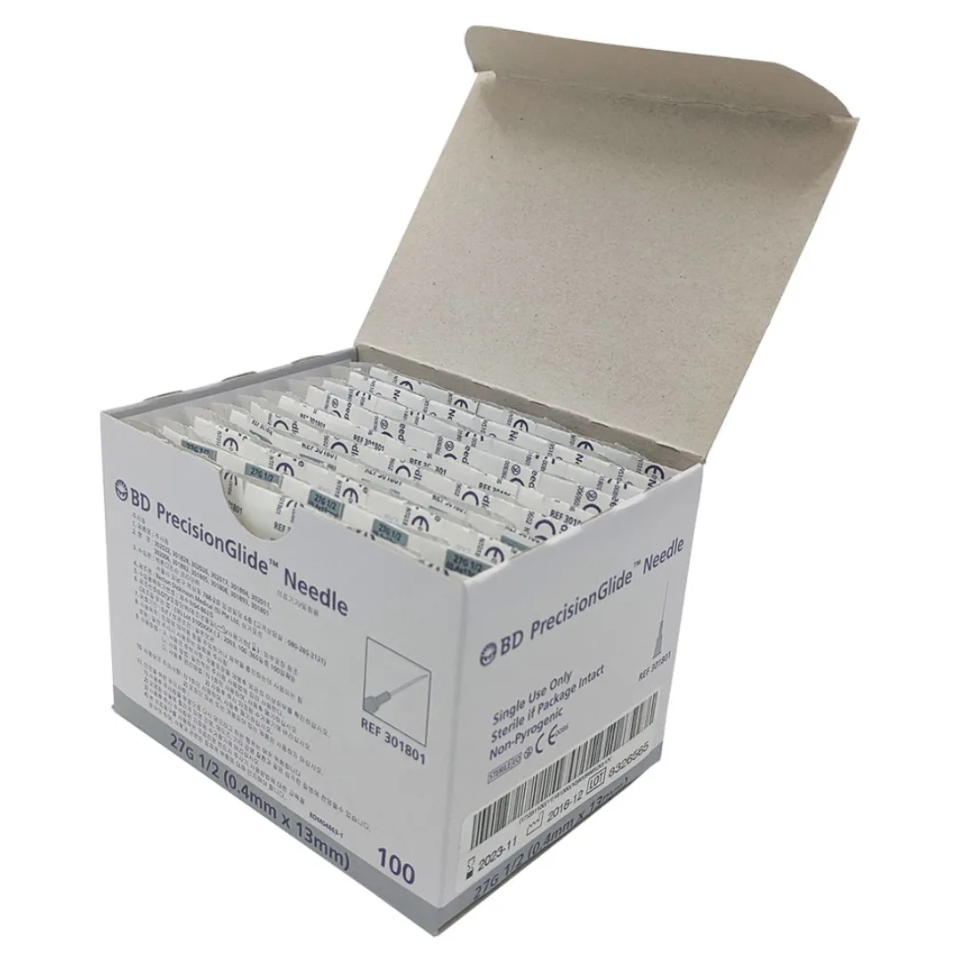 BD Needles PrecisionGlide 27G*0.5 inch - 100 Units Pack