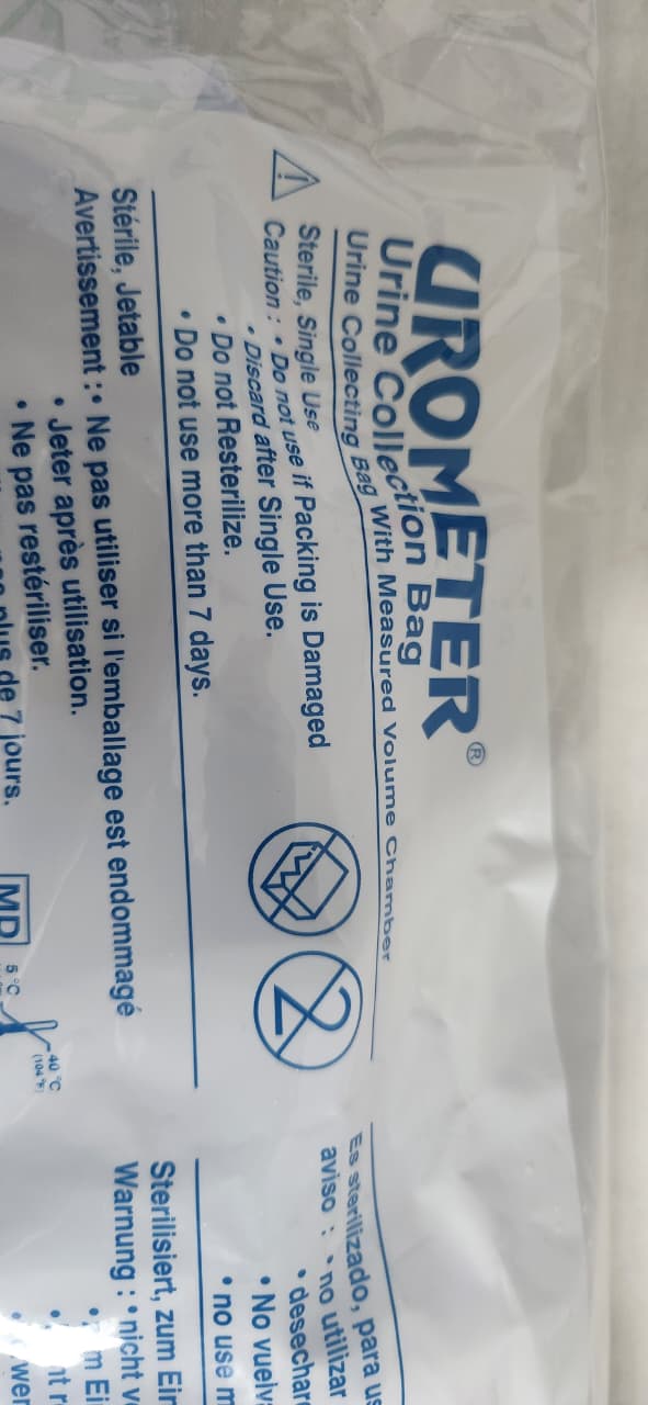 Romsons Urine Collection Bag Urometer for Adults