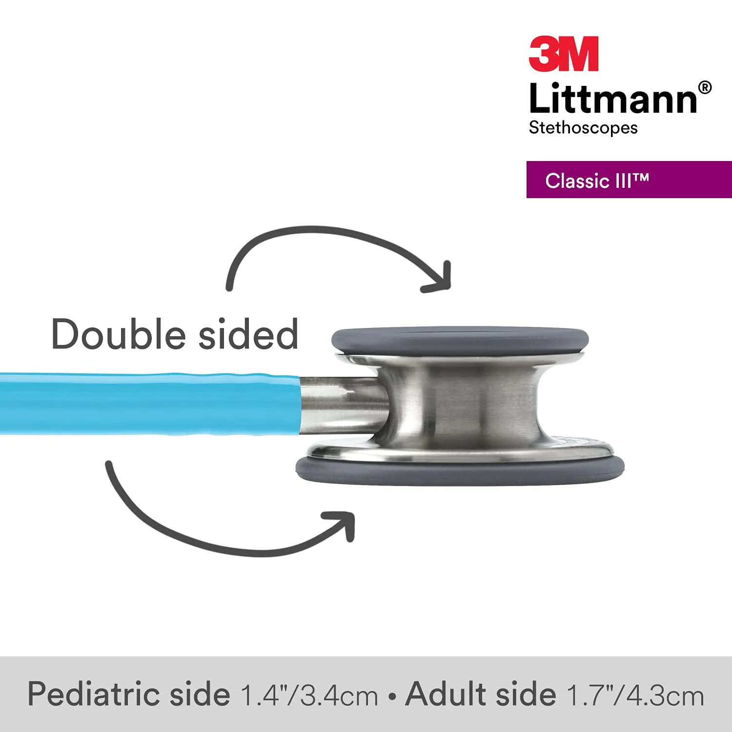 3M Littmann Classic III Stethoscope - Turquoise 5835