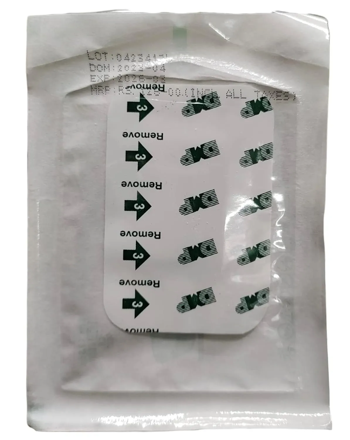 Datt Velfix-T+Pad 5cm x 7.5cm Adhesive Dressing Pad for Wound Care