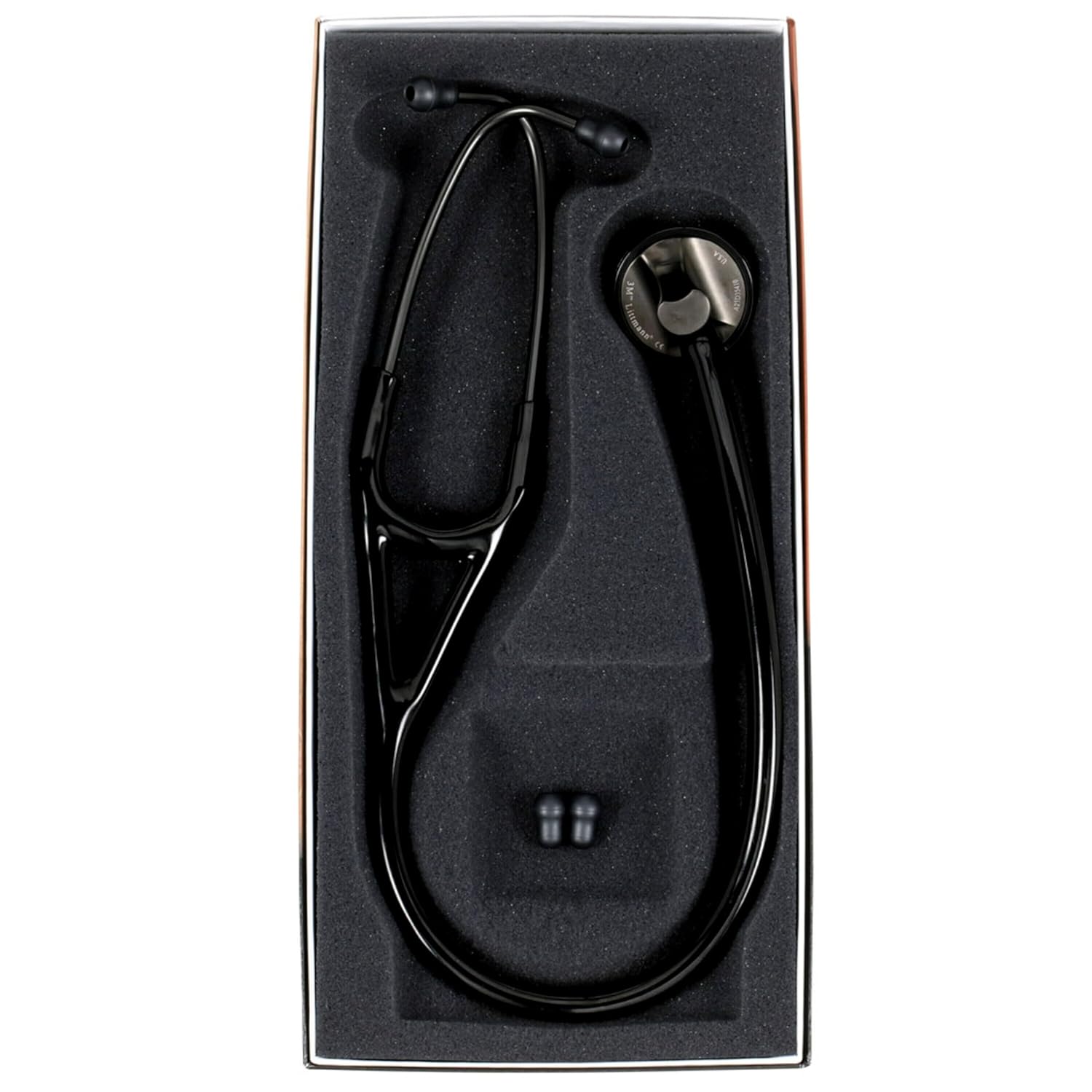 3M Littmann Master Cardiology Stethoscope - Black with Smoke