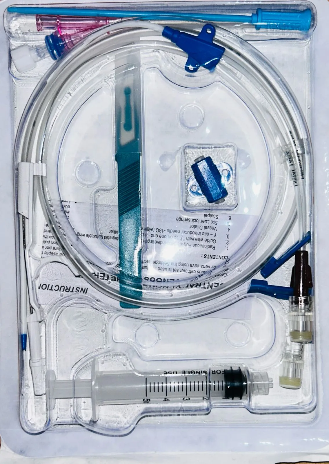 Polymed Double Lumen  Central Venous Catheter Kit- 7FR*160mm