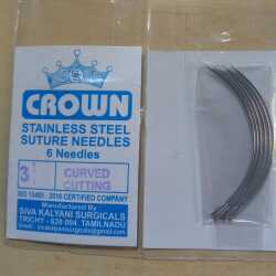 Suture Needles - Curved Cutting - 6 Needle Pack