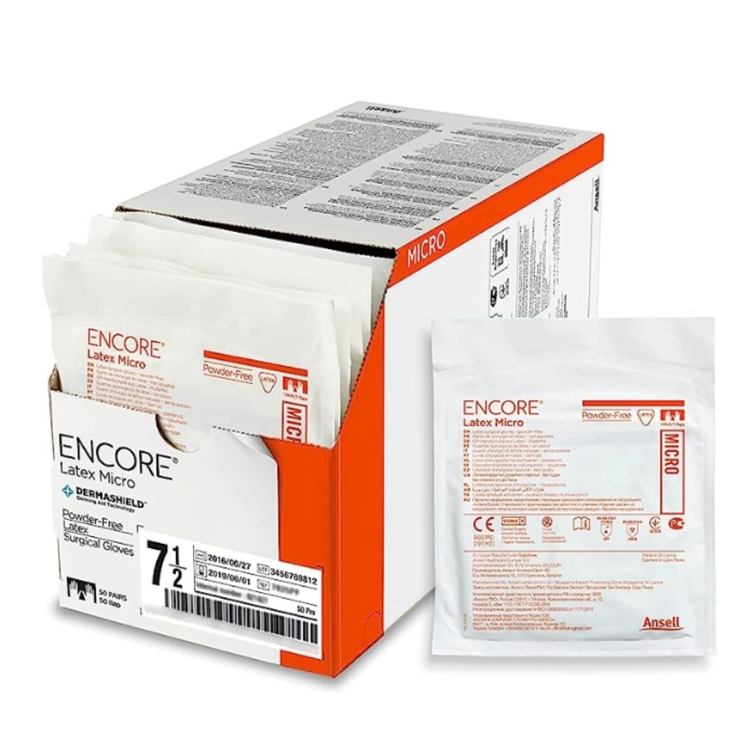 Ansell ENCORE® Latex Micro Powder Free gloves