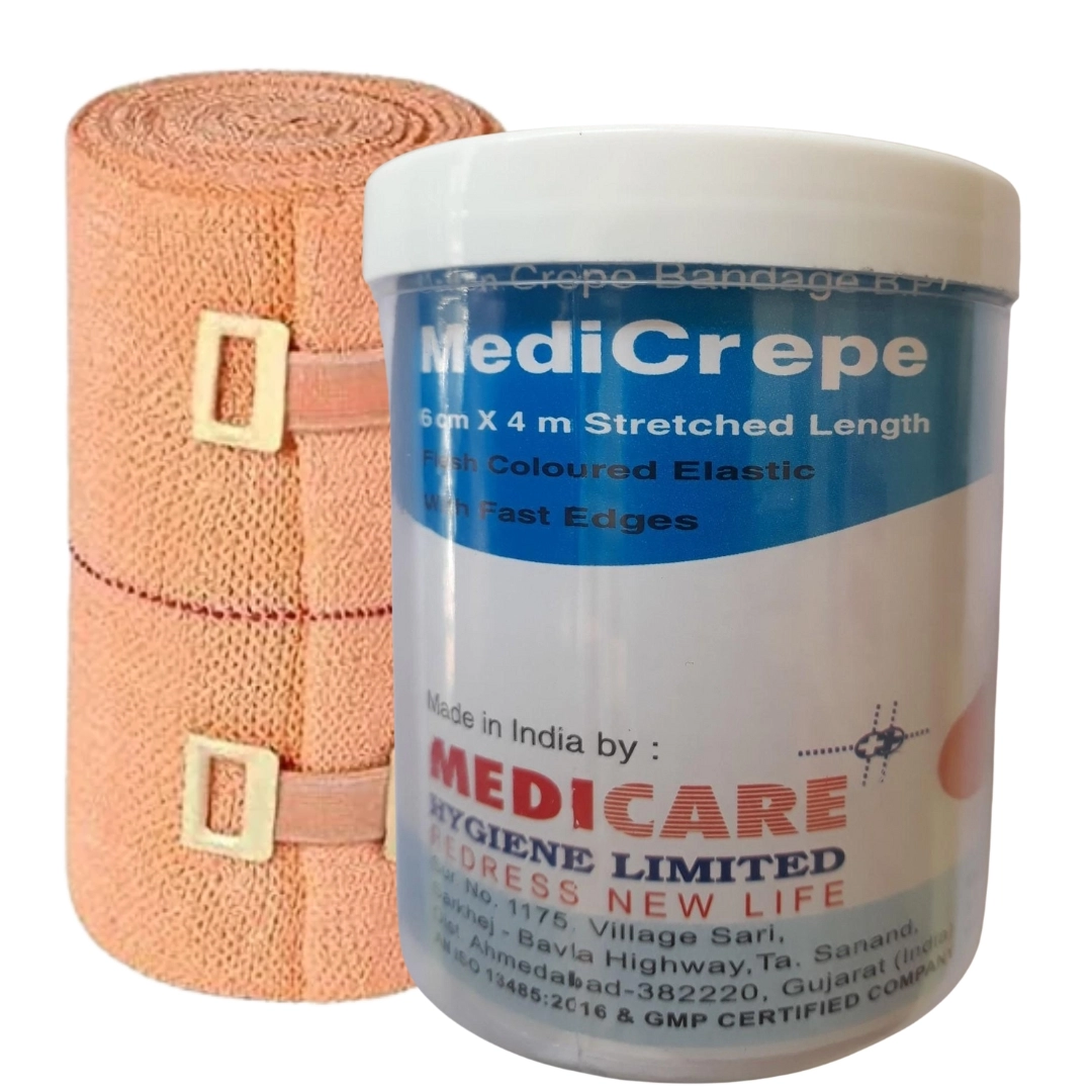 Medipcrepe Cotton Crepe Bandage (6cm X 4mtr)