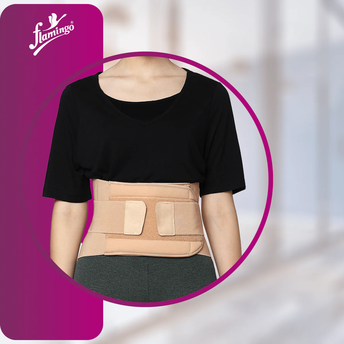 Flamingo Lumbar Sacro Belt Medium ( OC-2001 )