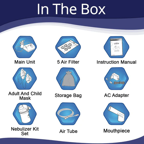 Omron Compressor Nebulizer For Child and Adult With Virtual Valve Technology NE-C28 Omron Compressor Nebulizer For Child and Adult With Virtual Valve Technology NE-C28