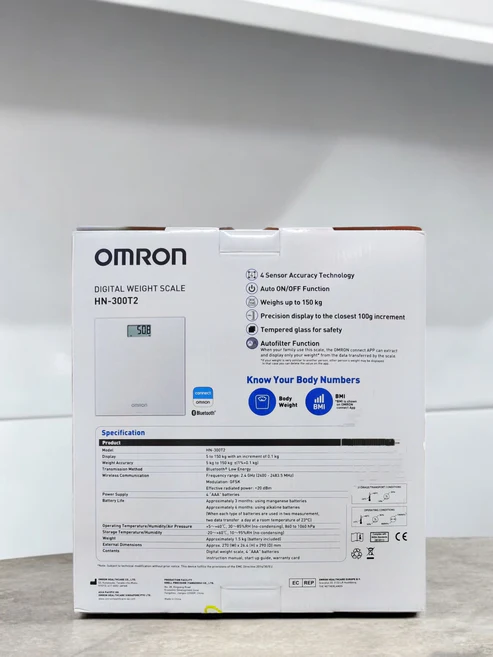 Omron Digital Weight Scale With Bluetooth Technology with Result Oriented HN-300T2 Omron Digital Weight Scale With Bluetooth Technology with Result Oriented HN-300T2