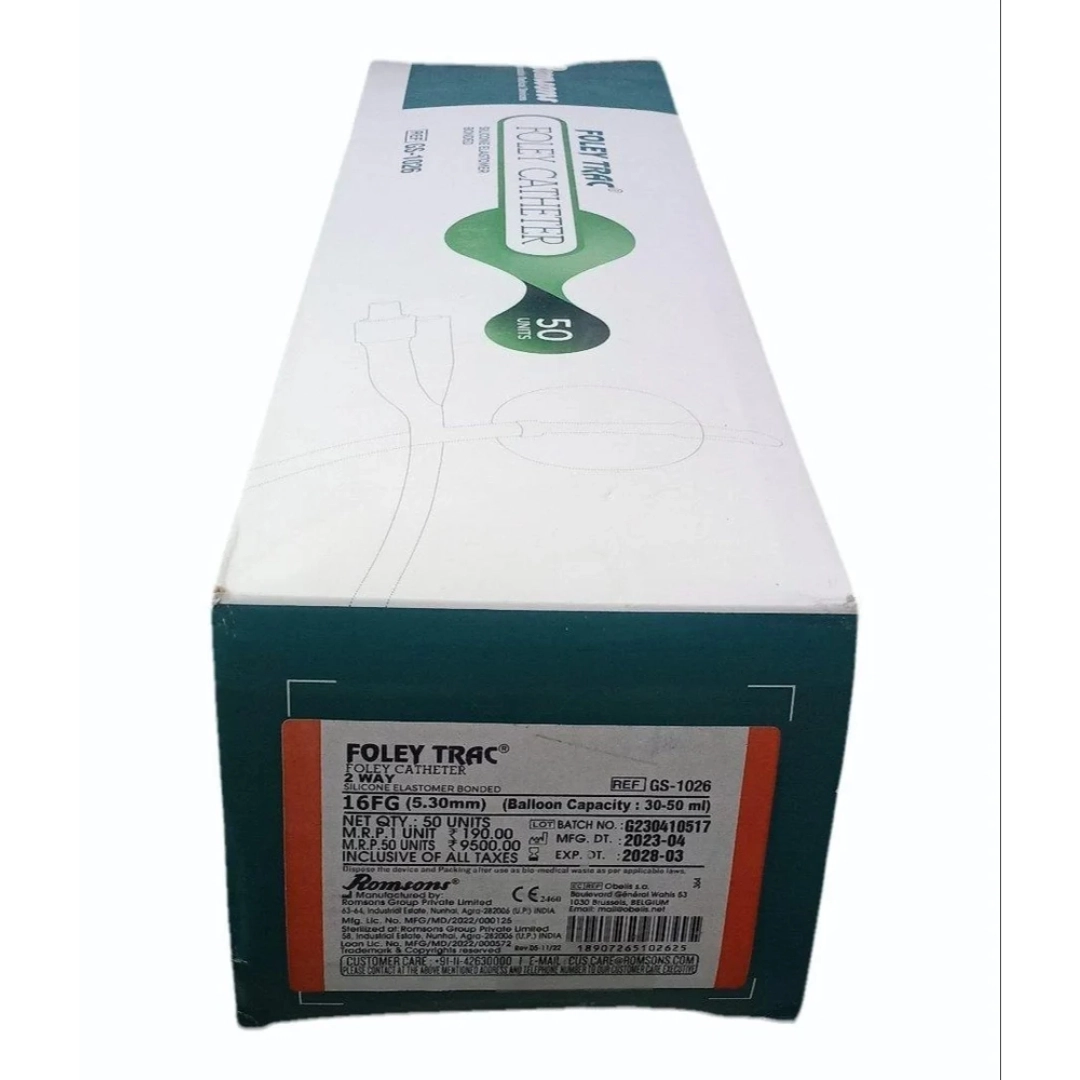 Romsons Foley Trac 2 Way Foley Catheter (GS-1026)