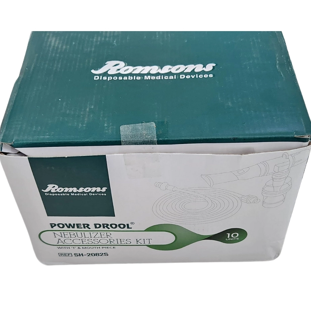Romsons Power Drool Nebulizer Chamber with "T" Shape Connector & Mouth Piece