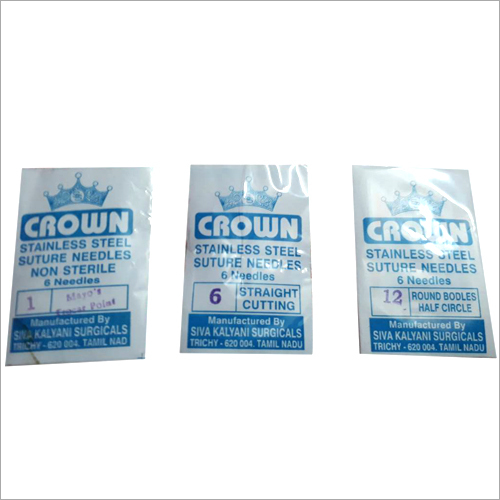 Suture Needles - Straight Cutting - 6 Needle Pack