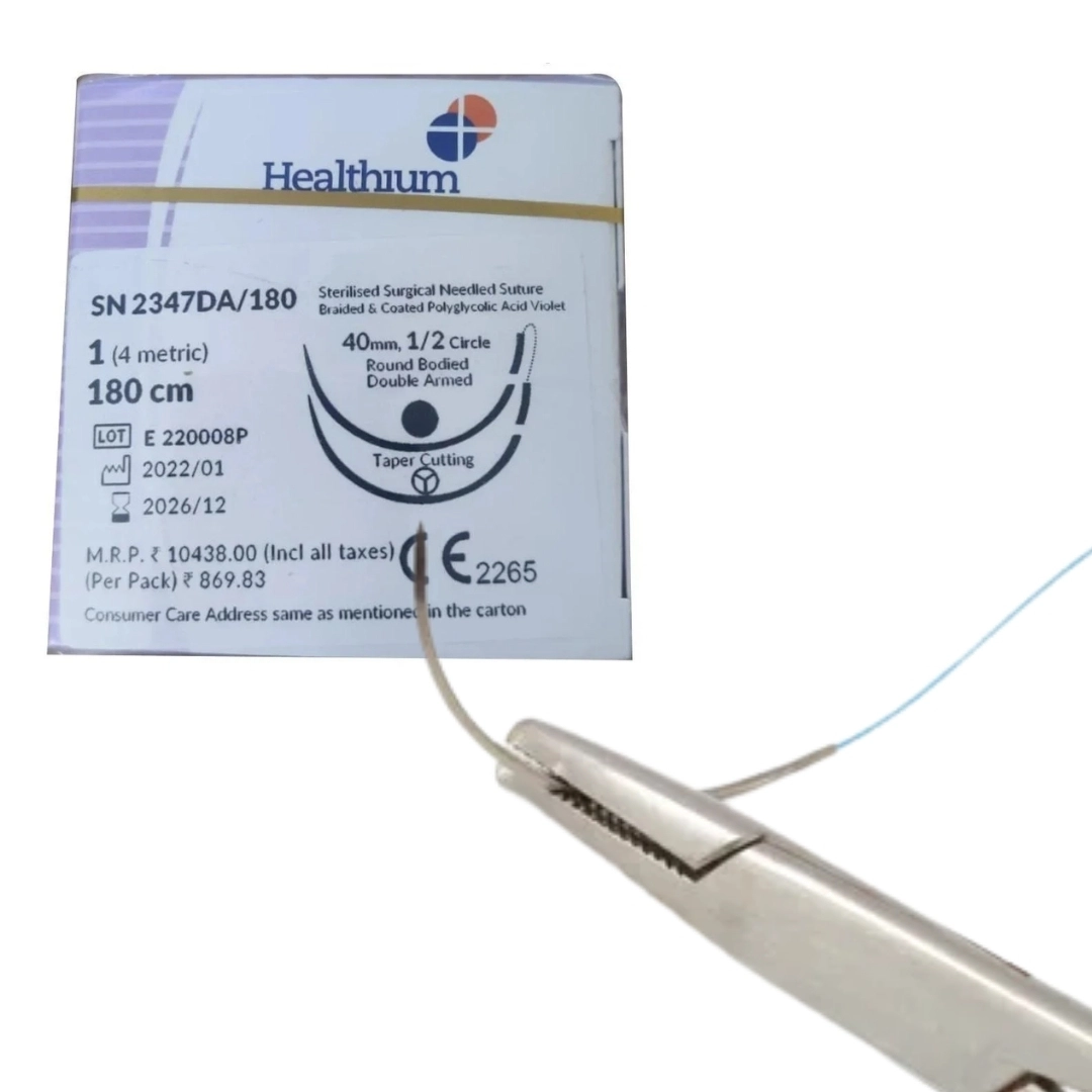 Sutures India Trusynth Polyglactin 910 USP 1 - SN2347DA/180 - 12 Foils Box