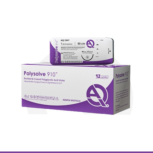Aqmen Sutures AMP2826 POLYSOLVE + VICRYL type USP 1-12 Foils
