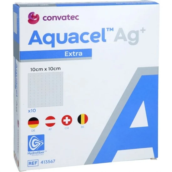 AQUACEL Ag+ Extra Dressings 10x10 CM ( 413567 )
