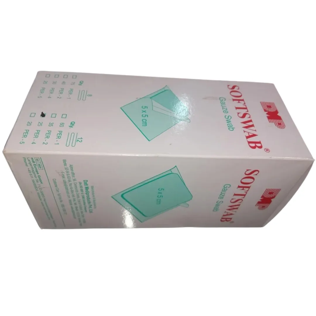 Datt Medi Softswab Sterile Gauze Swabs 5cmx5cm (25 Packs of 5 pcs each-8ply