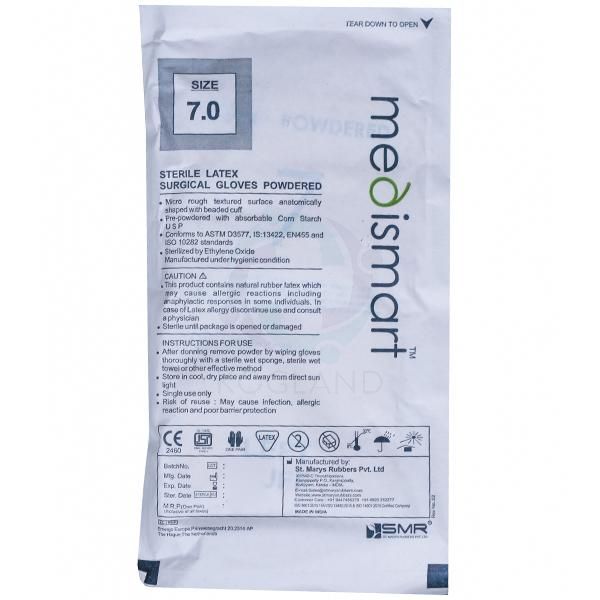 Medismart Sterile Latex Surgical Gloves Powdered