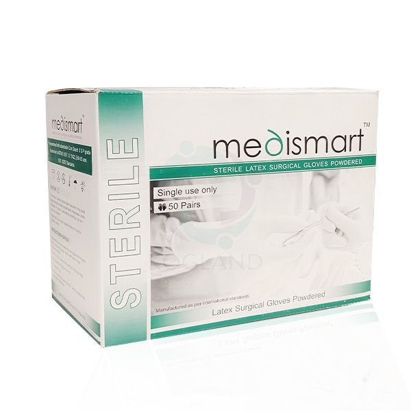 Medismart Sterile Latex Surgical Gloves Powdered