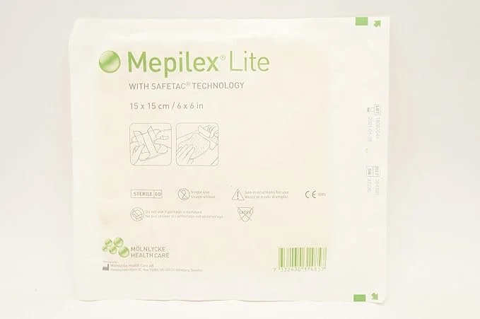 Mepilex Lite Foam Dressing 15x15 cm – Soft Silicone Wound Care