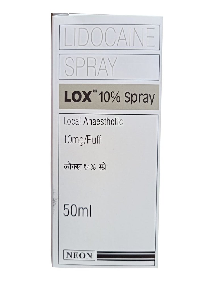 LOX 10% Spray 20ml -;Lidocaine (100mg/ml)