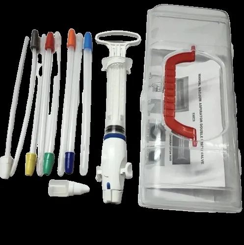 Secure Manual Vacuum Aspiration Kit Double Pinch Valve /  Autoclavable
