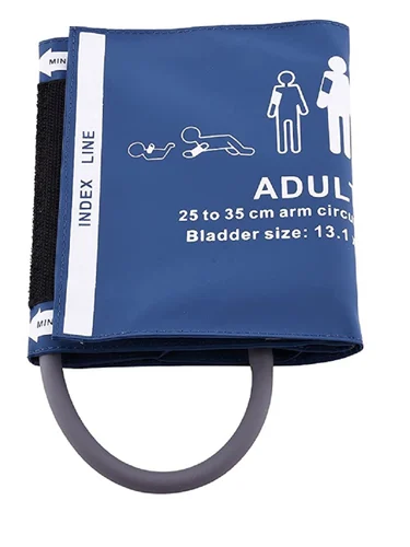 Medisafe Reusable NIBP Cuff Singel Tubing Blue