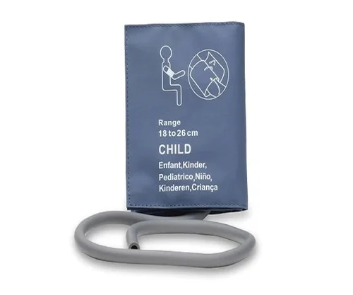 Medisafe Reusable NIBP Cuff Singel Tubing Blue
