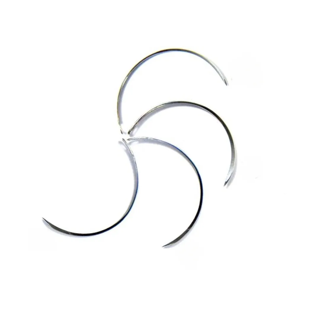 Suture Needles - Round body, cutting, Straight - 6 needle pack